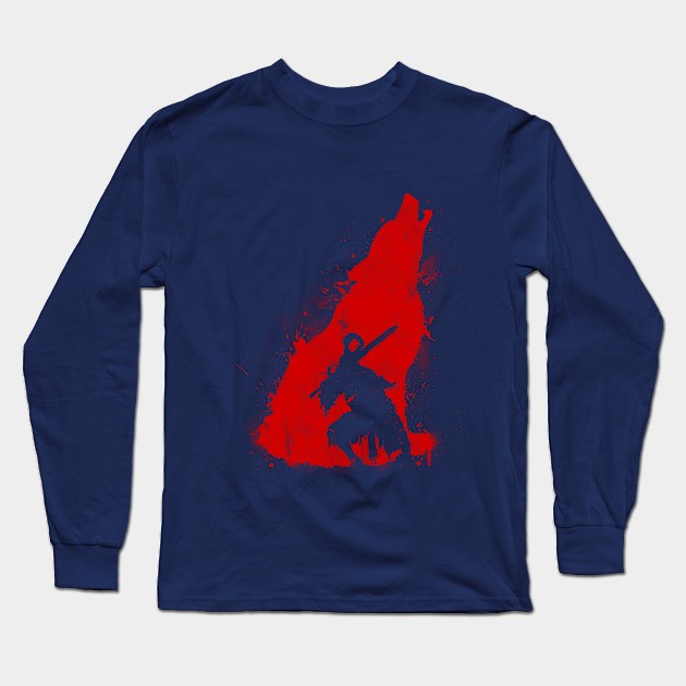 The Walker of abyss v. Red Long Sleeve T-Shirt by Taki93